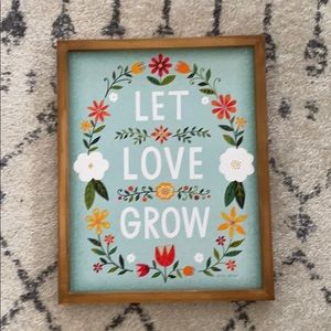 Let love grow wall art